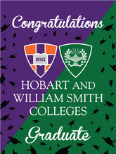 Load image into Gallery viewer, Hobart and William Smith Colleges - Congratulations Hobart and William Smith Colleges Graduates House Flag
