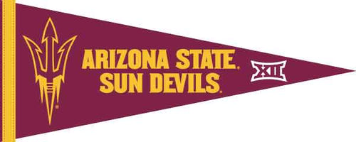 Maroon and Gold 12x30 inch BIG 12 Arizona State Sun Devils Pennant