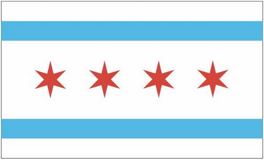 City of Chicago 3x5 Flag