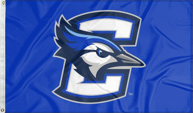 Blue 3x5 feet wide Creighton University Flag with Two Metal Grommets