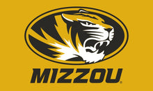 Load image into Gallery viewer, Gold 3 by 5 foot wide University of Missouri Mizzou Flag
