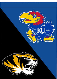 University of Kansas - University of Missouri House Divided House Flag