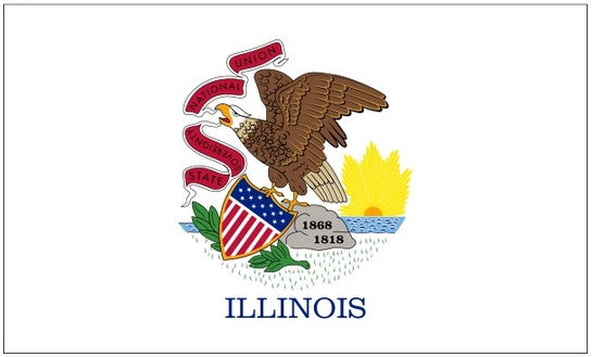 State of Illinois 3x5 Flag