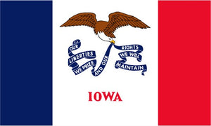 State of Iowa 3x5 Flag