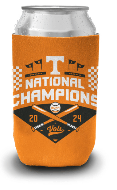 Tennessee Baseball CWS 2024 National Champions Can Cooler