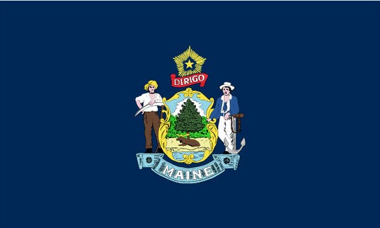 State of Maine 3x5 Flag