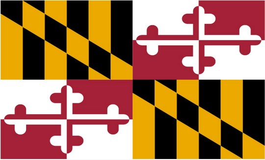 State of Maryland 3x5 Flag