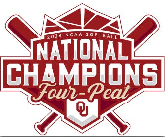 Oklahoma Softball Women's College World Series National Champions 2024 Car Magnet