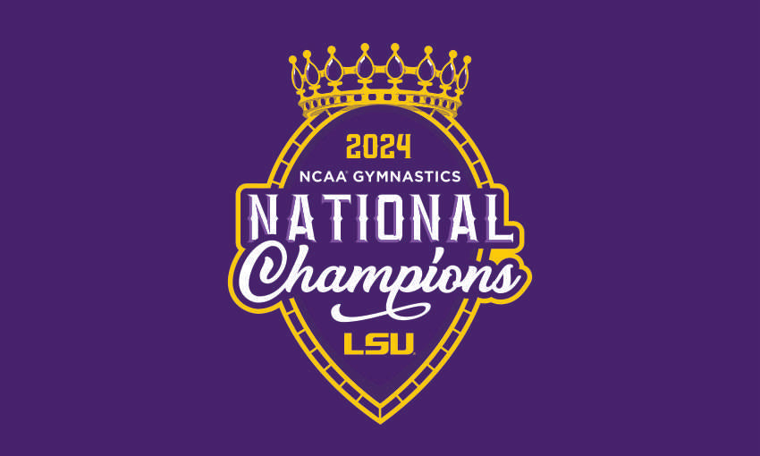 3x5 LSU Gymnastics 2024 NCAA Gymnastics Championship Flag