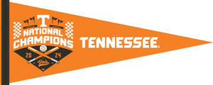 Orange 12" x 30" Tennessee Baseball CWS 2024 National Champions Pennant