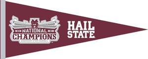 Maroon and Grey 12x30 2021 College World Series National Champions Mississippi State Pennant