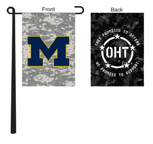 Operation Hat Trick - Michigan Wolverines Garden Flag