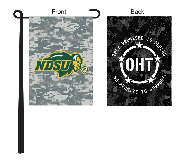 Operation Hat Trick - NDSU Bisons Garden Flag