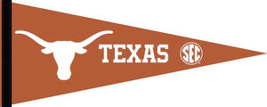 Texas Orange 12x30 SEC University of Texas Pennant