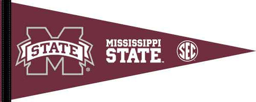 Maroon 12x30 SEC Mississippi State Pennant