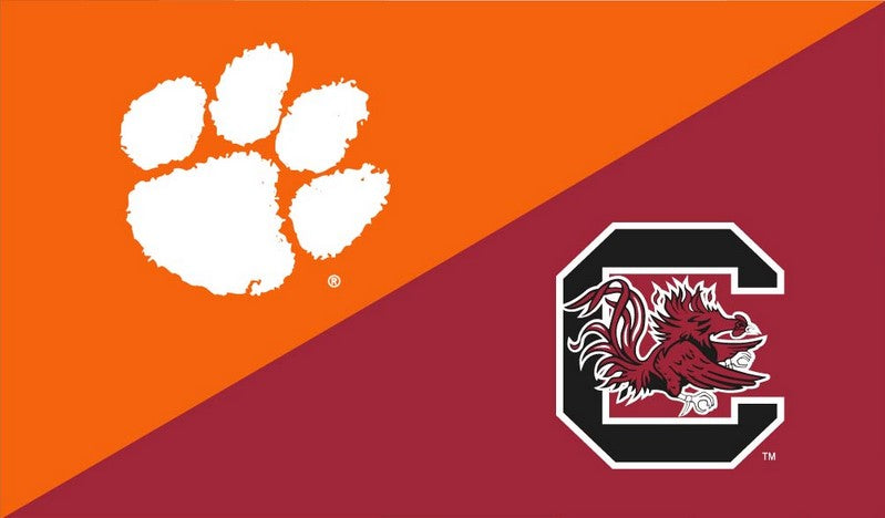 Clemson University - University of South Carolina 3x5 House Divided Flag