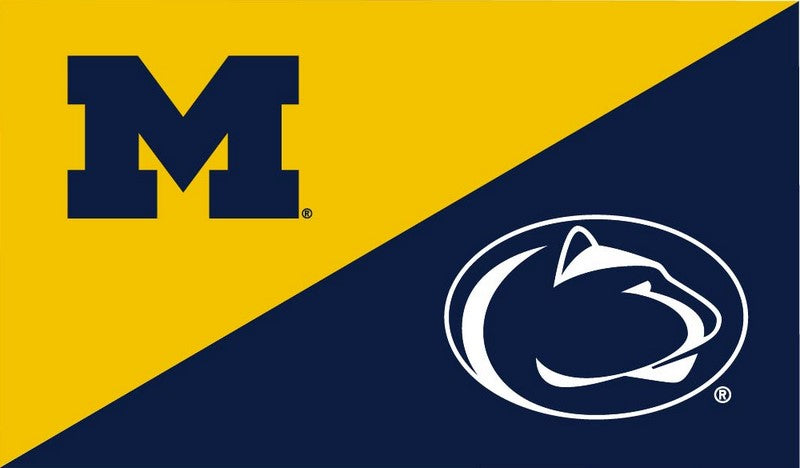 University of Michigan - Penn State University 3x5 House Divided Flag ...