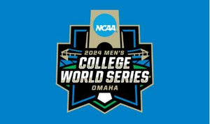 Blue 3x5 College World Series 2024 Flag