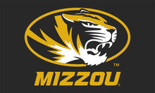 Load image into Gallery viewer, Black 3 by 5 foot wide University of Missouri Mizzou Flag
