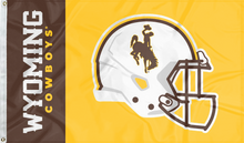 Load image into Gallery viewer, 3x5 University of Wyoming Football Flag with two metal grommets
