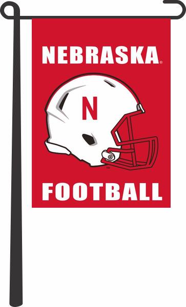 Red University of Nebraska Football Garden Flag