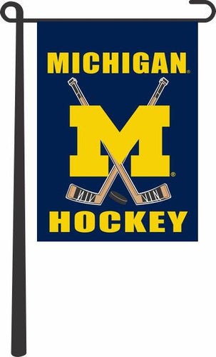 Blue University of Michigan Hockey Garden Flag