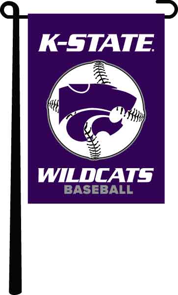 Kansas State - Baseball Garden Flag