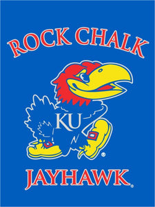 Kansas - Rock Chalk Jayhawk House Flag