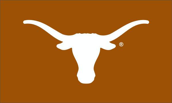 Orange 3x5 Texas Longhorns Flag