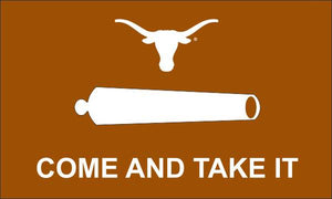 Orange 3x5 Texas Loghorns Come and Take It Flag