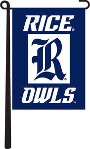 Rice University - R Rice Owls Garden Flag