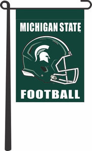 Green 13x18 Michigan State Football Garden Flag