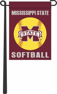 Mississippi State - Softball Garden Flag