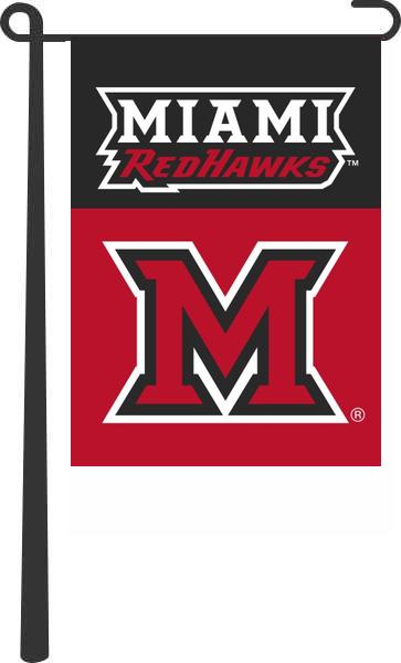 Miami University - M Redhawks Garden Flag