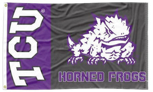 Texas Christian University (TCU) - 2 Panel 3x5 Flag