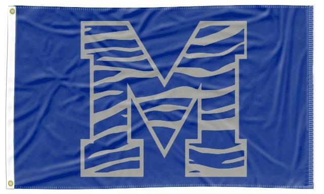 Memphis - M Tiger Blue 3x5 Flag