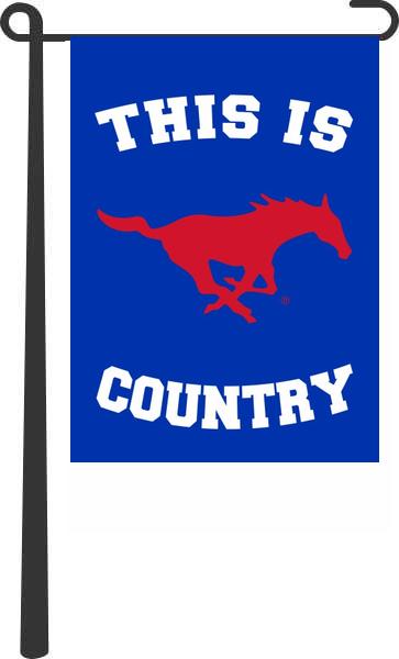 Southern Methodist University (SMU) - This Is SMU Mustangs Country Garden Flag