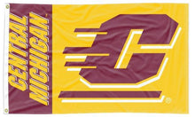 Load image into Gallery viewer, Central Michigan University - 2 Panel C 3x5 Flag
