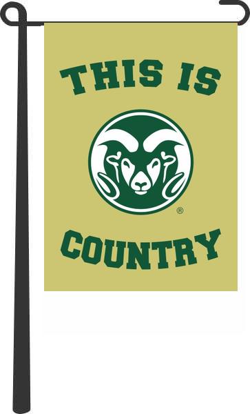 Colorado State University - This Is Rams Country Garden Flag