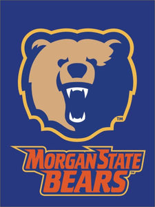 Morgan State - Bear Head Morgan State Bears House Flag