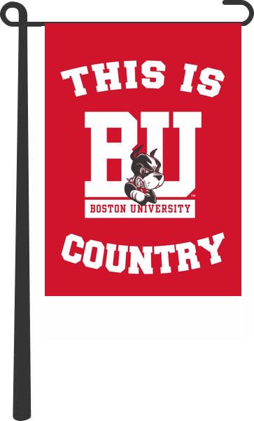 Boston University - This Is Boston University Country Garden Flag