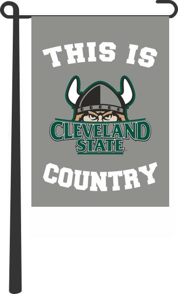 Cleveland State University - This Is Cleveland State University Vikings Country Garden Flag