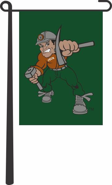 Montana Tech - Charlie Oredigger Garden Flag