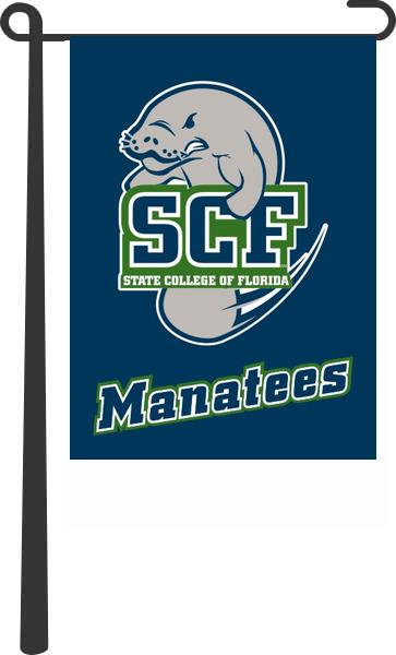 State College of Florida - Manatees Garden Flag