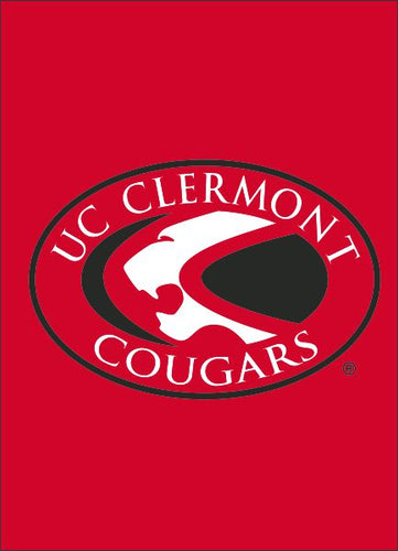 Red 30x40 inch wide University of Cincinnati Clermont Cougars House Flag